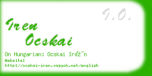 iren ocskai business card